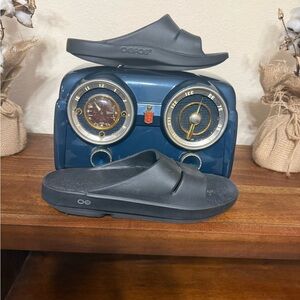 OOFOS OOahh recovery slide sandals black men’s 12 women’s 14